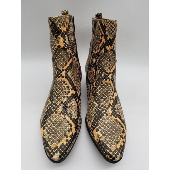 Circus By Sam Edelman Womens Garth Snake Print Ankle Booties Size 6 - Picture 3 of 6
